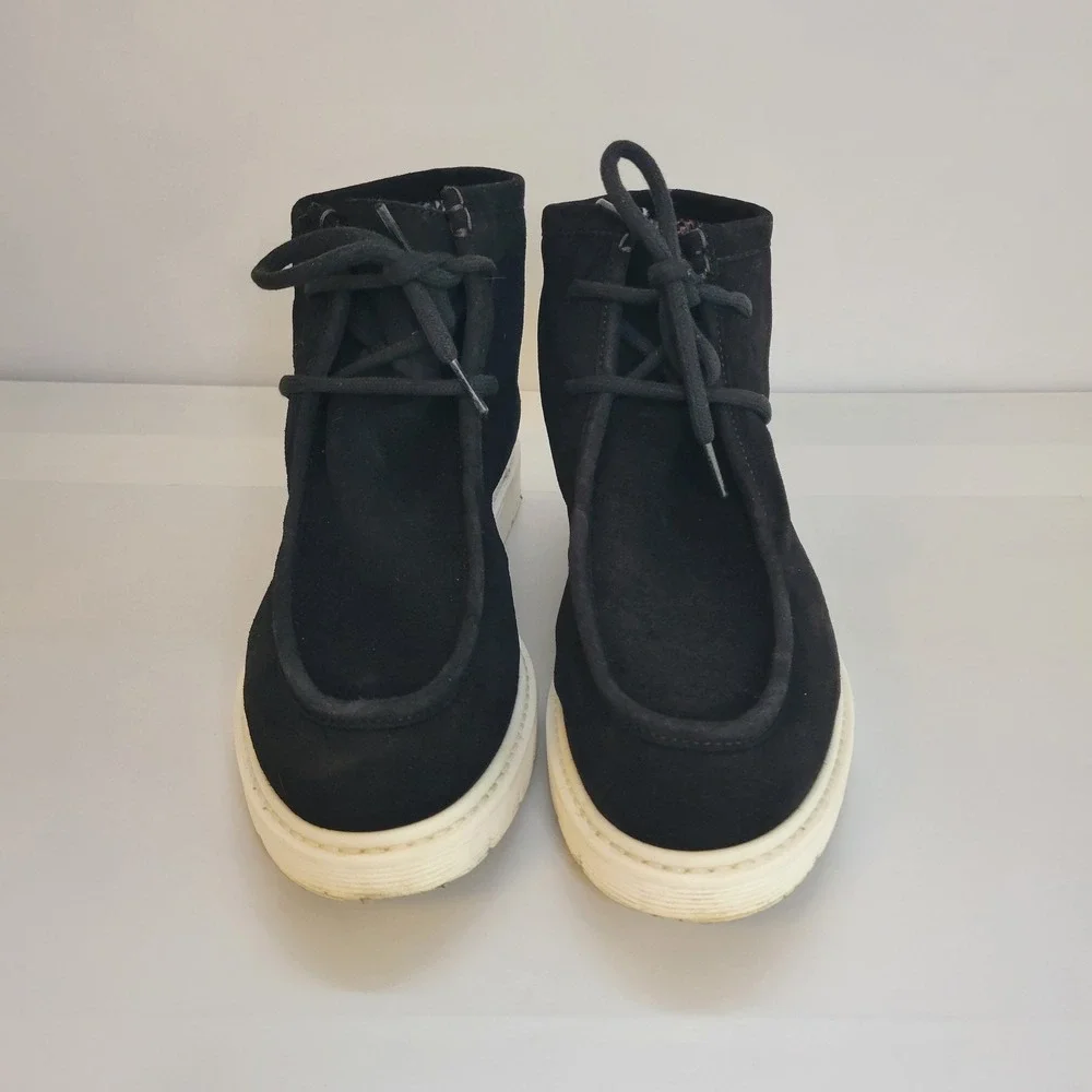 AQUATALIA Womens Kayden Black Suede Boots Size 9.5 Booties‎ Made in Italy